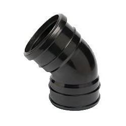 Soil Pipe 110mm 135' Double Socket Bend Black