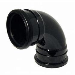 Soil Pipe 92.5 deg Double Socket Elbow Bend - Black - SP561